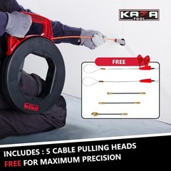 100Ft 4mm Polyester Fish Tape Wire Puller NonConductive Cable Snake