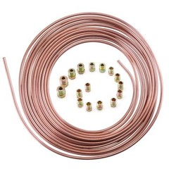 25Ft 3/16 Copper-Nickel Coated Alloy Brake Line Tubing Coil Kit Tube Roll