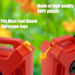 Durable 2-Piece Yellow Gas Can Vent Caps – Effortless Replacement Solution