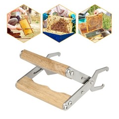 Wooden Handle Beehive Frame Clips Hive Box Tools – Beekeeping Accessories Kit [