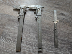 2 Vernier Caliper 6″ Precision Machinist Tool Spain and Germany plus Depth Ruler