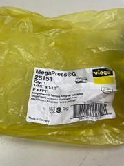 Viega 25151 MegaPressG 1-1/2″ x 1-1/2″ Press x FPT Carbon Steel Adapter