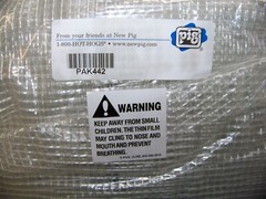Pig Polyethylene Spill Pallet Tarp 57″ Long x 40″ H 12 mL Thick Clear PAK442 Ne