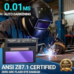 Auto Darkening Welding Lens 2×4.25, Shade 11, True Color, Fits Pancake & Pipelin