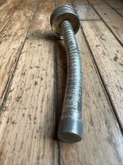 Vintage Metal Flexible Gas Fuel Oil Can Pouring Nozzle Spout Hose