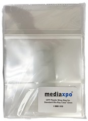 100 PREMIUM STANDARD Orange Blu-Ray Single Cases 12MM & 100 OPP Bags