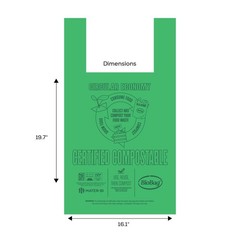Biobag Usa 100 Certified Compostable Shopping Bags 12 Lb Capacity 500 Count