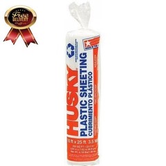 3.5 Mil Clear Plastic Sheeting, 10 Ft. X 25 Ft.