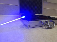 450nm Blue Handheld Laser | Guaranteed Power Reading! | Case+Goggles | Ships USA
