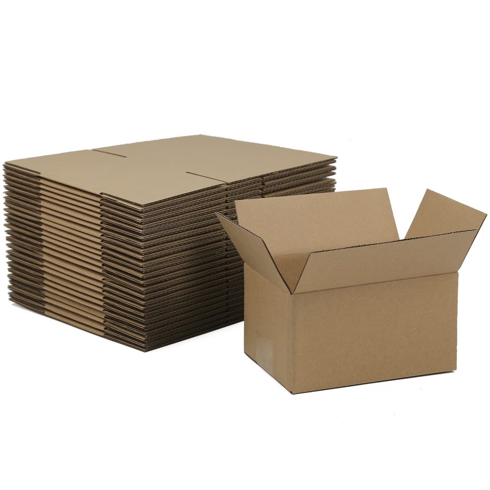 7x5x4 Inches Shipping Boxes 25 Pack Brown Corrugated Cardboard Boxes