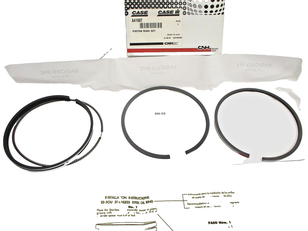 A41967 NEW FITS CASE PISTON RING SET 401-BDT 970 W18 680 1150 267BD 401BD 401BDT