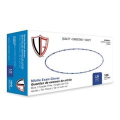 Blue Nitrile Disposable Exam Grade Gloves – Chemo Tested – 6.0 mil – Box of 100