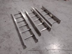 Aluminum Cable Tray LOT OF 7 Pieces Various Lengths and Widths, See Description