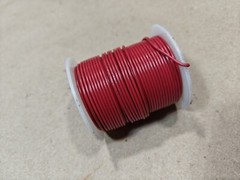 Remington Industries 22 AWG, UL1007 Solid Wire, Red, 300v PVC 105 C (100 Feet)