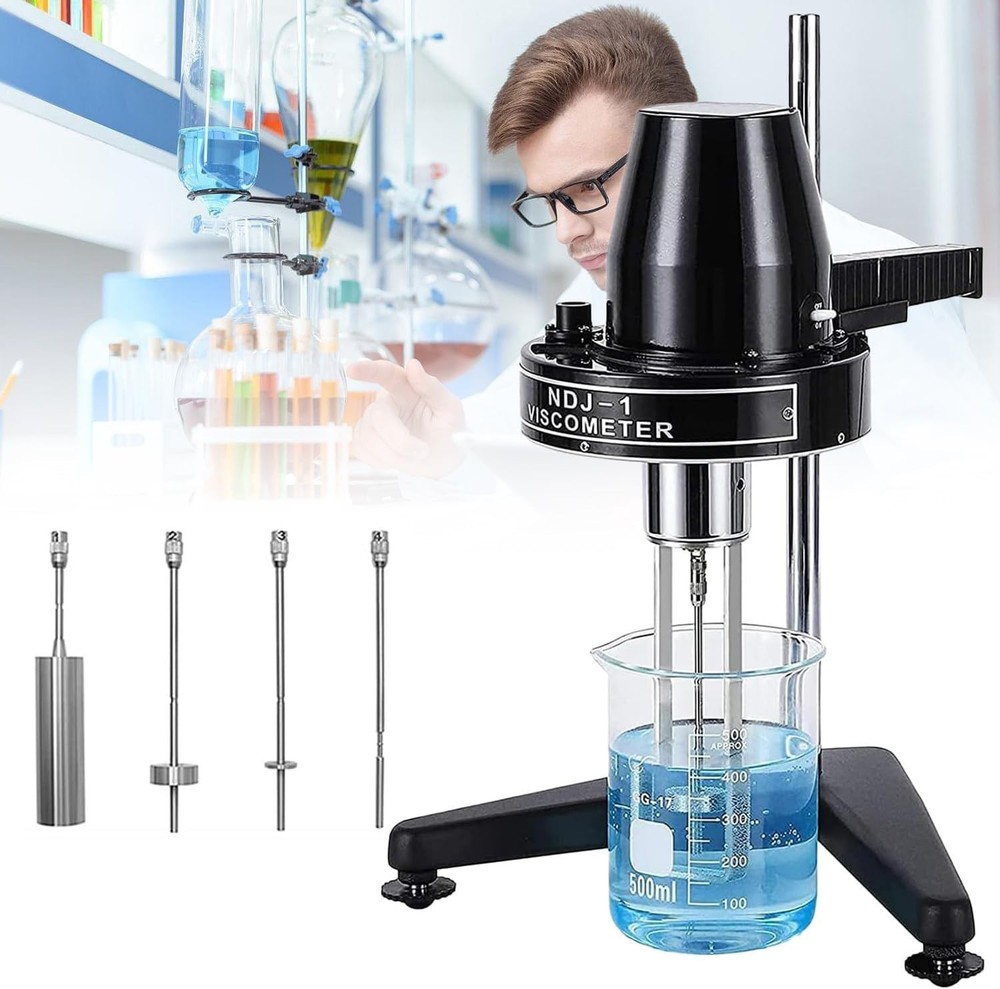 NDJ-1 Rotational Viscometer Viscosity Meter 1-100,000mPa.s Accuracy:±5.0% Digita