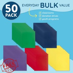 Blue Summit Supplies 50 Colored 2 Pocket Folders