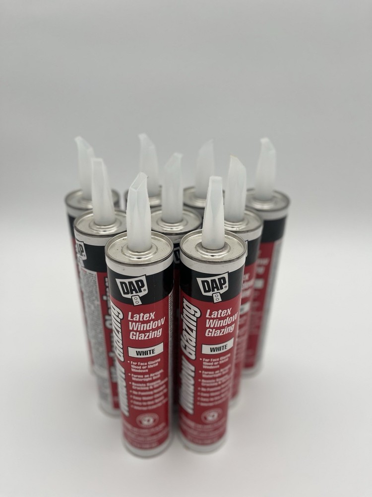 DAP 12108 Fast Drying Ready-to-Use Latex Window Glazing 10.1 oz. (Pack of 9)