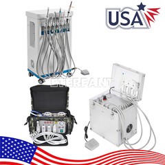 Portable Dental Unit System/Delivery Unit Air Compressor Suction System 4Hole US