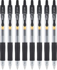 Pilot G2 Premium Gel Roller Pens, Extra Fine Point 0.5 mm, Gel Pens Black, Pack