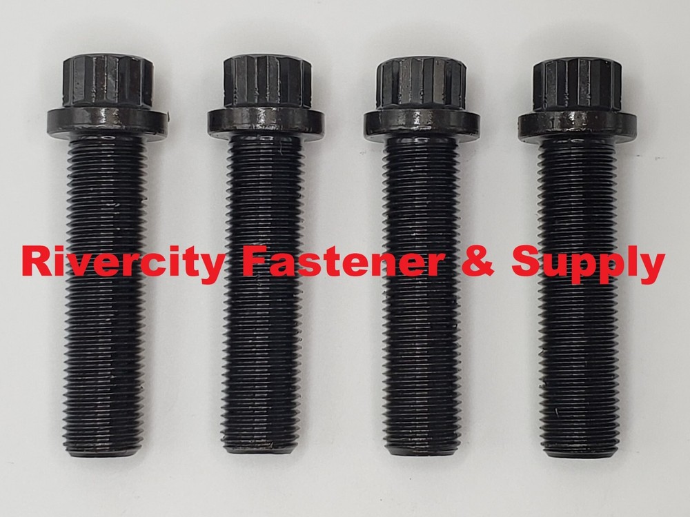 1/2-20×2 Alloy Steel 12 Point Flange Screws 1/2x20x2 Extra Strong Bolts 1/2 x 20