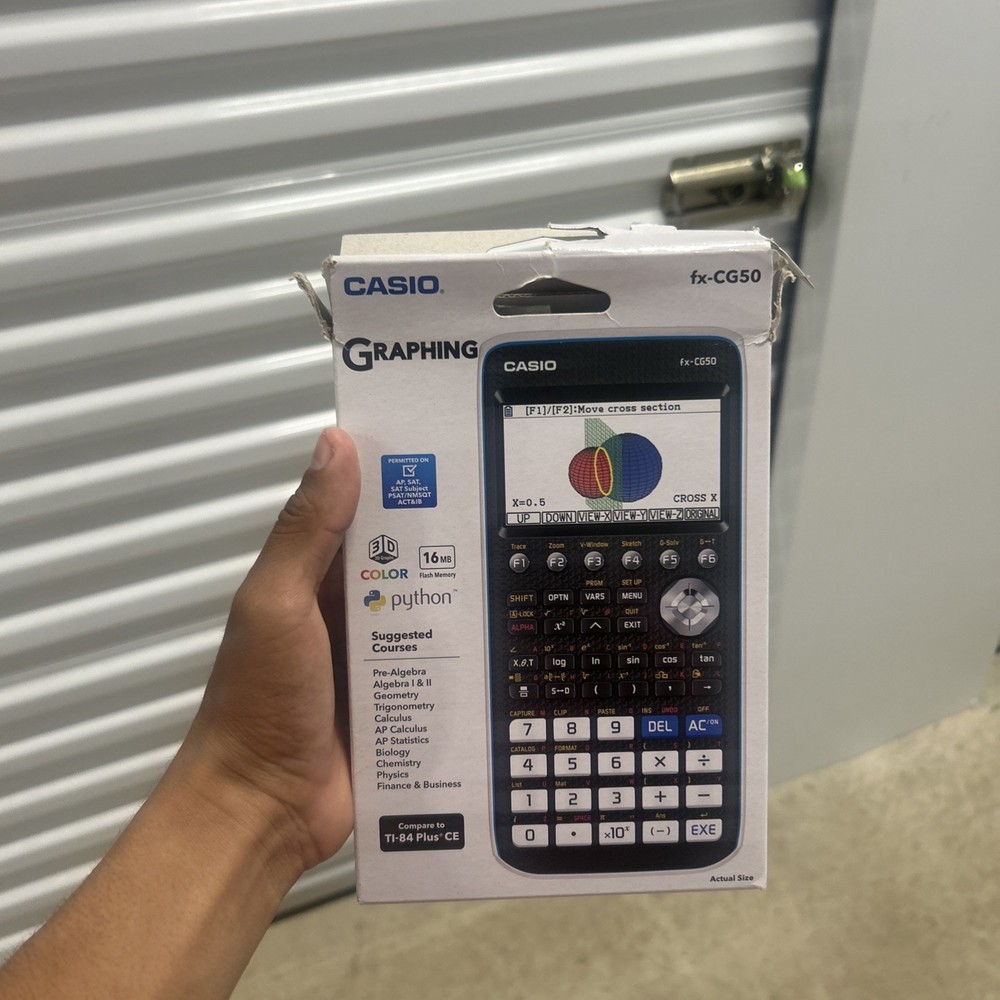 Casio PRIZM High-Resolution Python 3D Color Graphing Calculator Black Brand New