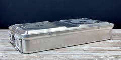 AESCULAP JM440 STERILIZATION CONTAINER CASE W/ TRAY LID 22’’ X 11’’ X 4″ Extras!