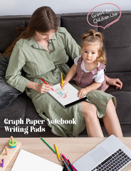 Dot Grid Notepad 8.5 x 11, 2 Pack, 5×5 Dotted Graph Paper 8-1/2 x 11″, Dotted Jo