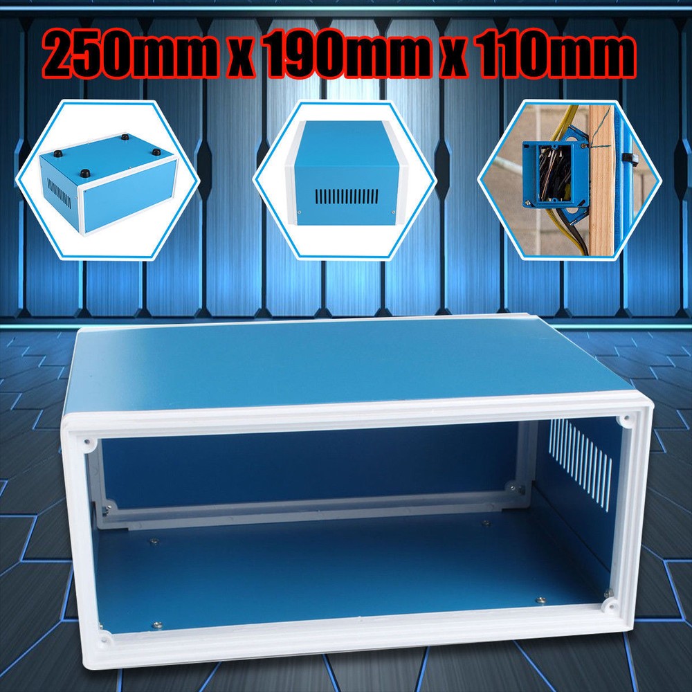 Electronic Enclosures DIY Project Box Metal Junction Case 9.84 x 7.48 x 4.33inch