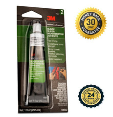 3M Black Super Weatherstrip Adhesive, 03602, 1 Oz, 24 Per Case, 24.00 per case