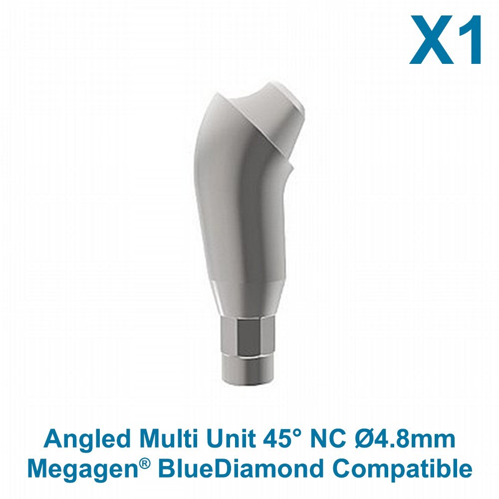 Dental Megagen BlueDiamond Compatible Angulated Prosthetic 45° Multi Unit NC