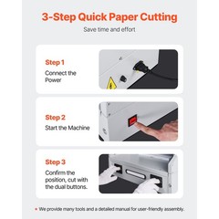 Electric Paper Cutter, 300W Heavy Duty, 11.8 in Cutting Width, 38 mm Thickness