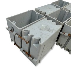 LOT 7 CANTEX EZ23SN 1-Gang New Work PVC Electrical Switch Outlet Box 23 Cu. In.
