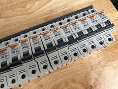 Lot of 12 Merlin Gerin Multi 9 C60N Miniature Circuit Breakers 1A 2A 4A