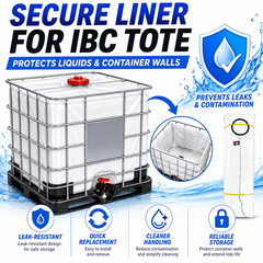IBC Tote Liner Bag for Bulk Container Replacement Inner Bag Liquid Storage Liner