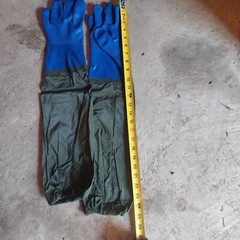 PVC Chemical Resistant Gloves, Long Rubber Gloves, Long Waterproof Gloves and He