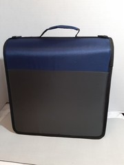 Amazon Basics 3 Ring Zipper Binder D-Ring Blue New