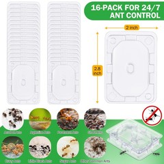 32 Pcs Ant Bait Stations Reusable Bait NOT Included, Multi Surface Ant Killer…