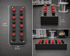 16 Port 4mm Banana Jack Test Box Lab Bench Power Distribution Block Electronics