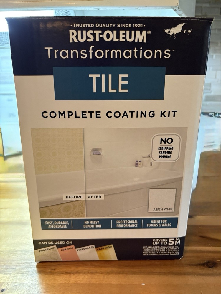 Rust-Oleum Tile Transformations Finish DIY Aspen White TEXTURED