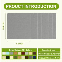 Canvas Repair Patch,Outdoor Gear Patch, 7.87×5.9 Inches 8PCS,Waterproof Self-…