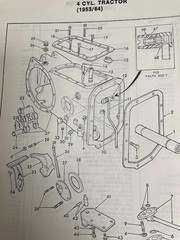 GENUINE Ford 4 Cylinder Tractor 1953 / 64 Parts List Manual 48084