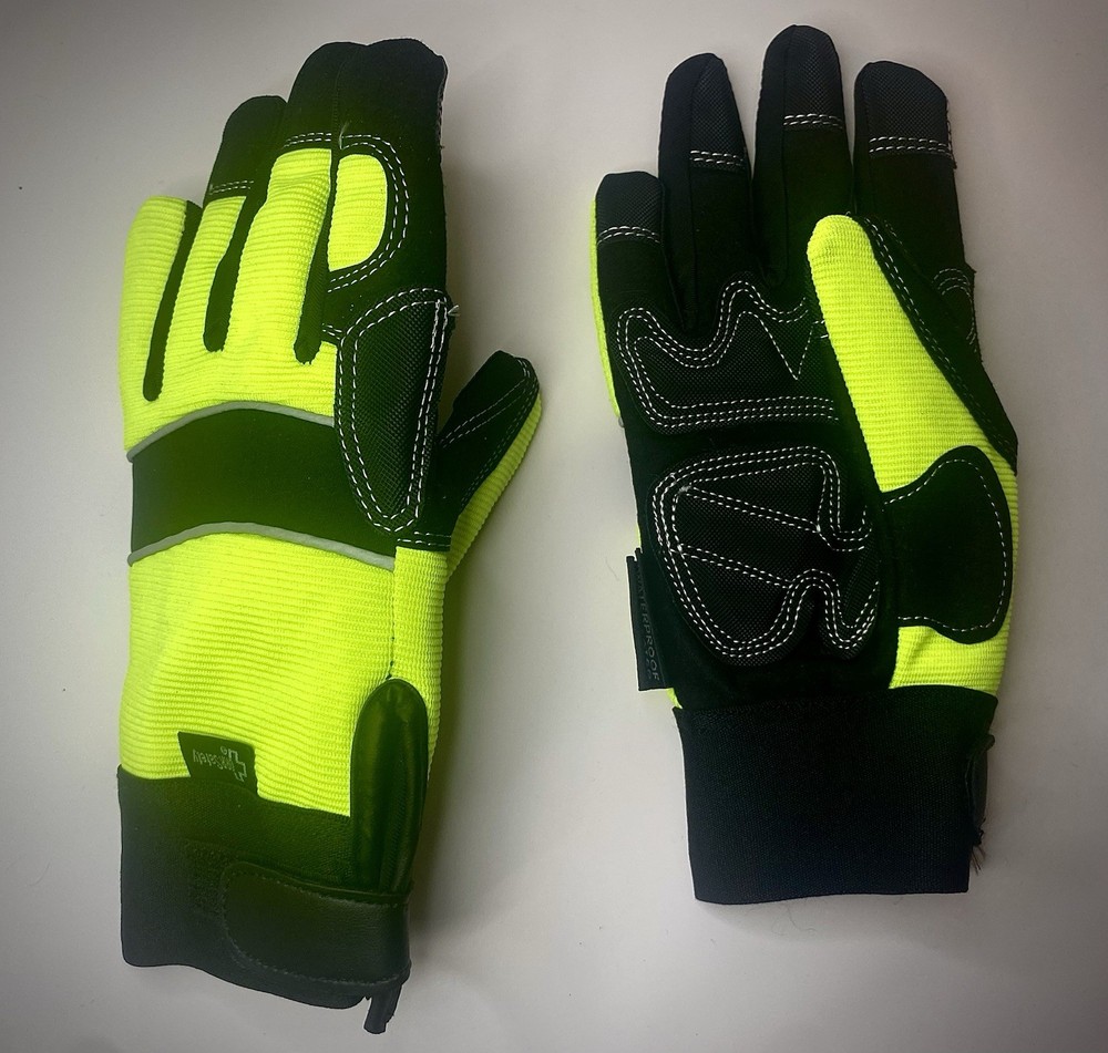 ORR Safety Hi-Vis Work Gloves – Yellow/Black Size Small