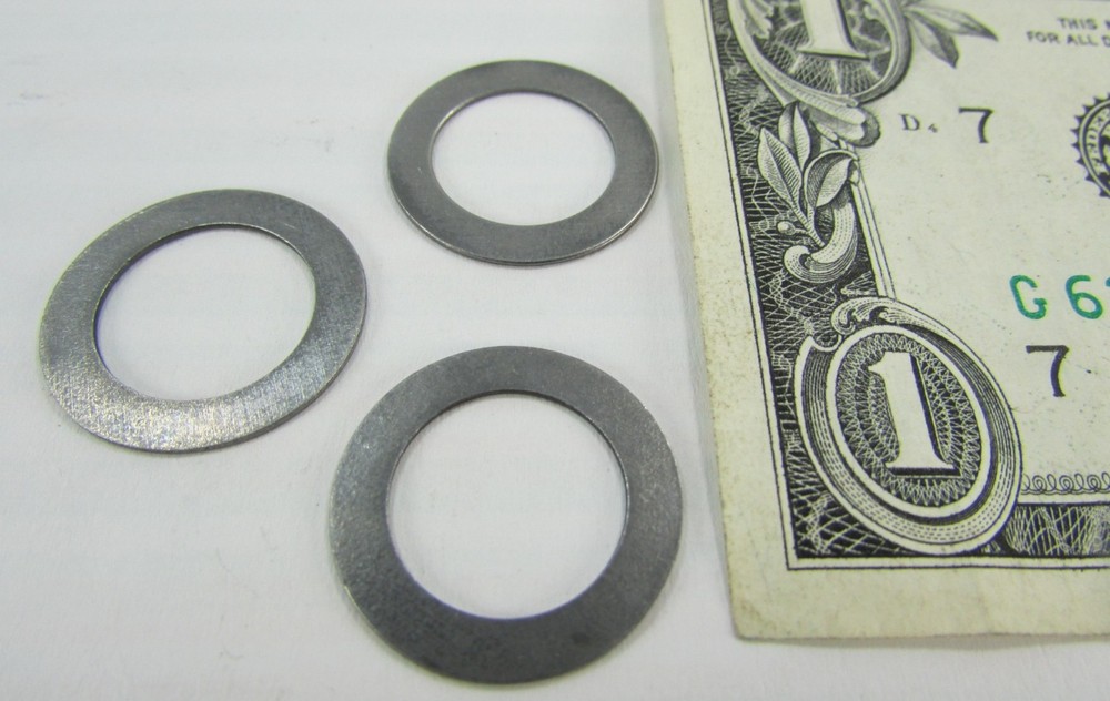 100 Thin Full Hardened Steel Arbor Shim Washers 3/4″ OD x 1/2″ ID x .020″ Thick