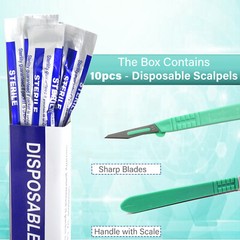 10 Disposable Sterile Surgical Scalpel #11 Callus Removing,Ppodiatry, Dissection