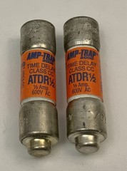 (Lot of 2) Amp-Trap ATDR1/2 0.5A / 1/2A 600V Fuses