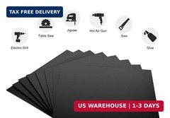 KAITELA ABS Plastic Sheet 12″ x 16″ x 0.060″ Thick Black Moldable Flexible Therm