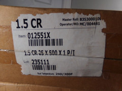 2 Rolls Laminating Film Docilite 012551X GBC 1.5 mil 25 x 500 x 1 inch Each NOS