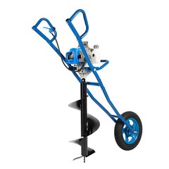 63CC 2-Stroke Gas Powered Post Hole Digger Earth Auger Borer Ground Drill 12″Bit