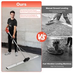 21V Cordless Concrete Vibrator Surface Power Trowel Electric Wet Cement Screed