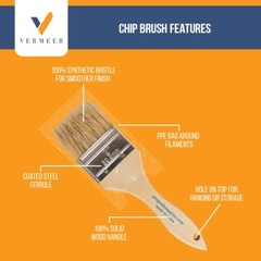 24Pk Chip Brushes in Assorted Sizes for Paints, Stains, Varnishes, Glues & G